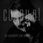 14-02-2004 Mylou Frencken at studio in Amsterdam on behalf of Schreeuwen project.

[keywords]Black and White Image, Headshot[/keywords]